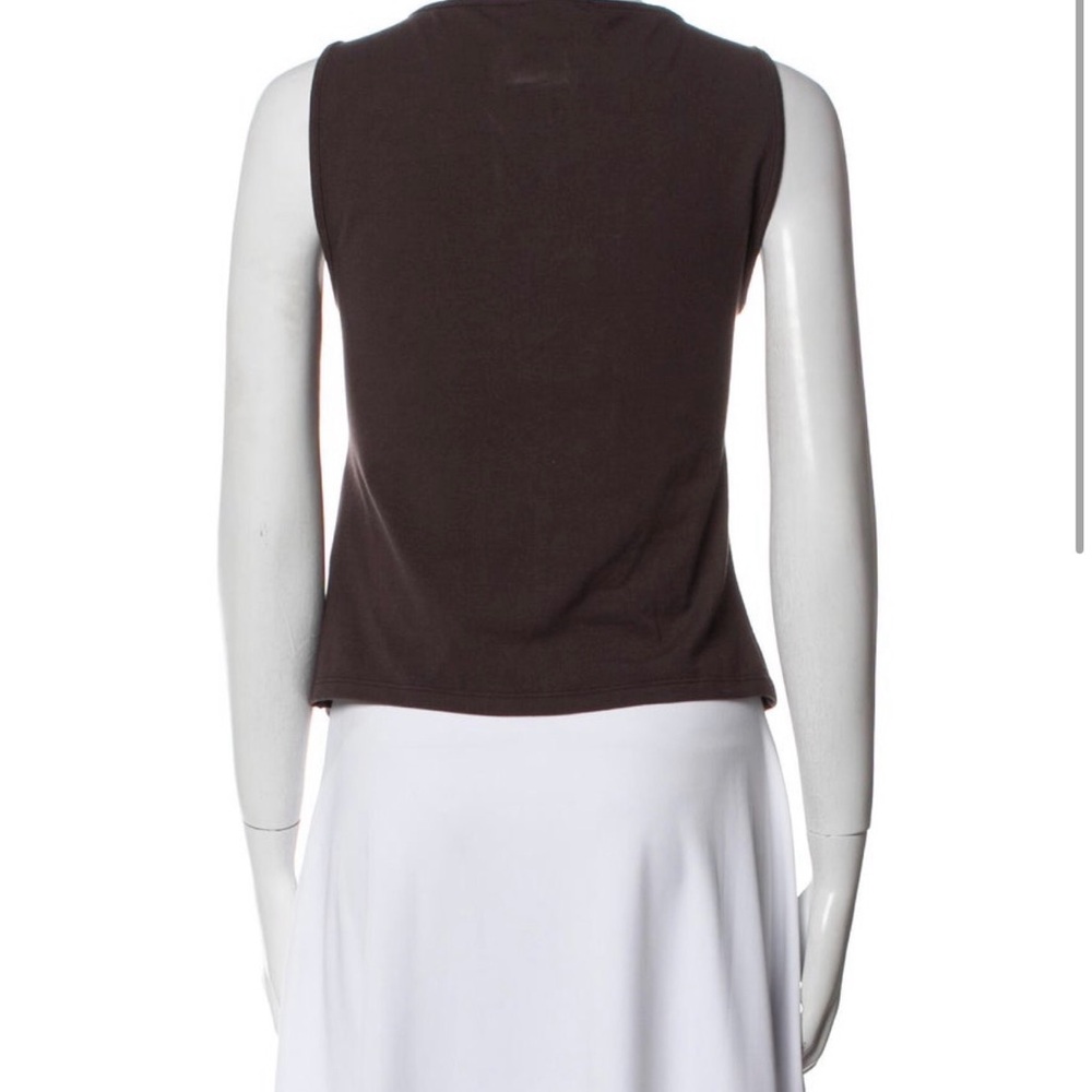 Reformation Tefi Knit Top in Mole - Picture 3 of 3